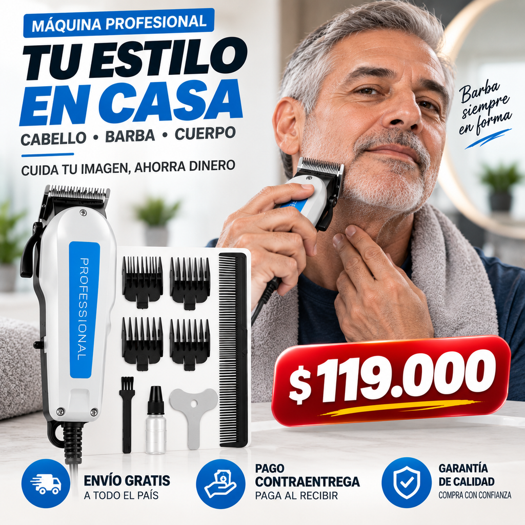 Maquina Profesional 9 Piezas